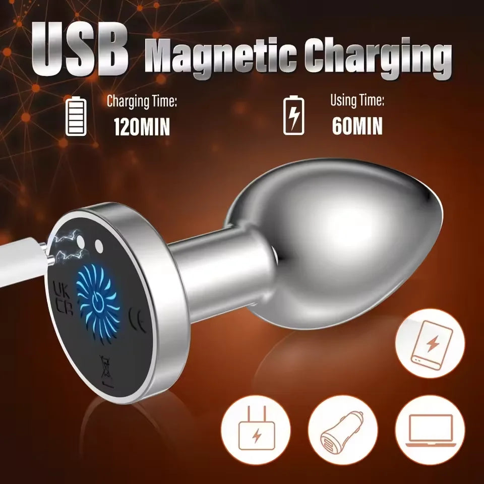 Anal Vibrator Male Wireless Butt Plug Remote Control Prostate Massager Female Clit Stimulator Masturbator Sex Toys for Couple
