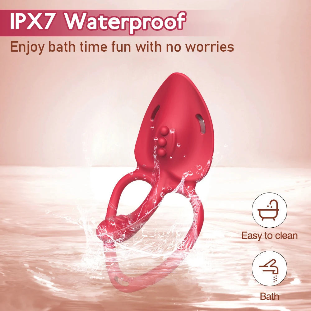 Wearable Panty Vibrator Vibrating Penis Cock Ring APP Remote Control Vibrators Clitoral Stimulator Adult Sex Toys for Men Women