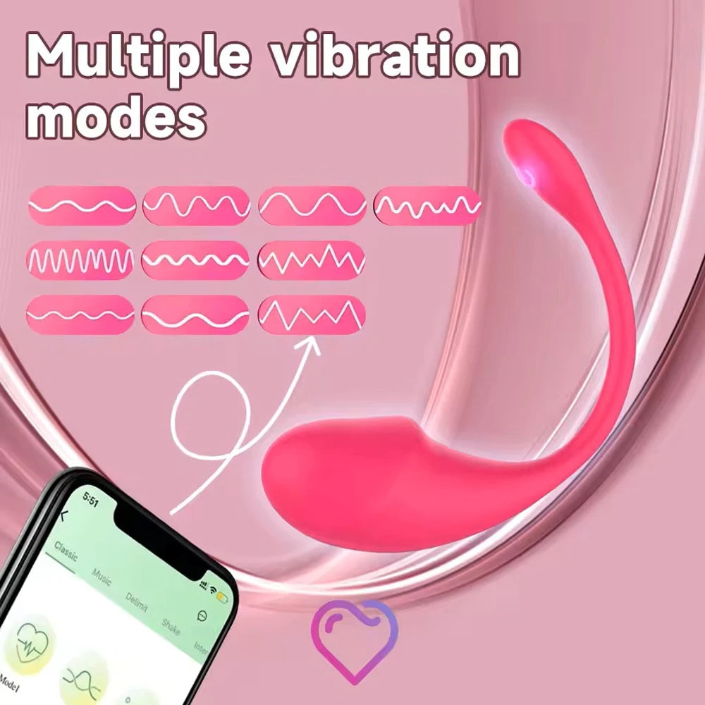 APP Controlled Vaginal Vibrators G Spot 9 Speed Anal Vibrating Egg Massager Wearable Stimulator Adult Sex Toys for Women Couples
