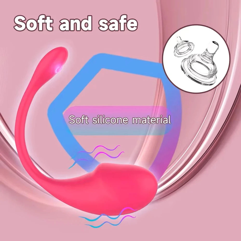APP Controlled Vaginal Vibrators G Spot 9 Speed Anal Vibrating Egg Massager Wearable Stimulator Adult Sex Toys for Women Couples