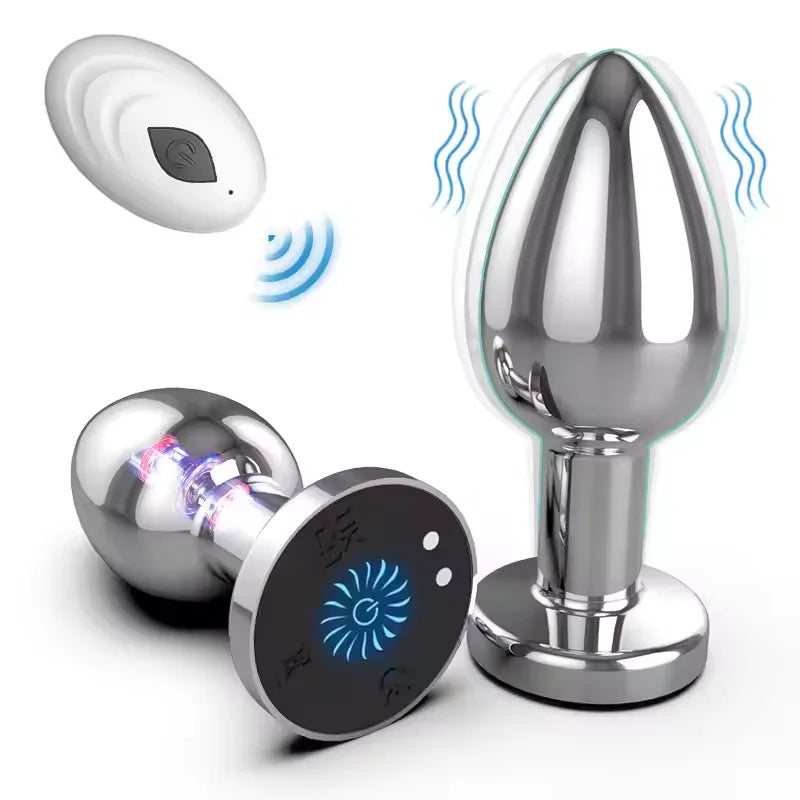 Anal Vibrator Male Wireless Butt Plug Remote Control Prostate Massager Female Clit Stimulator Masturbator Sex Toys for Couple