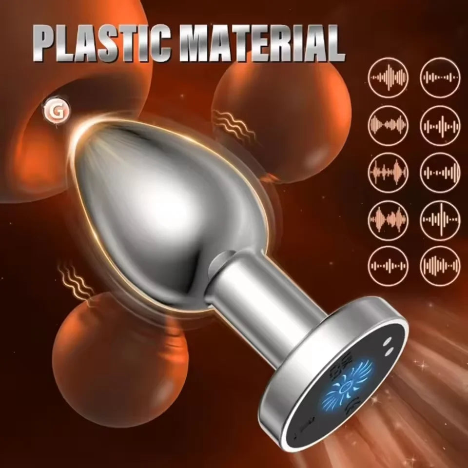 Anal Vibrator Male Wireless Butt Plug Remote Control Prostate Massager Female Clit Stimulator Masturbator Sex Toys for Couple
