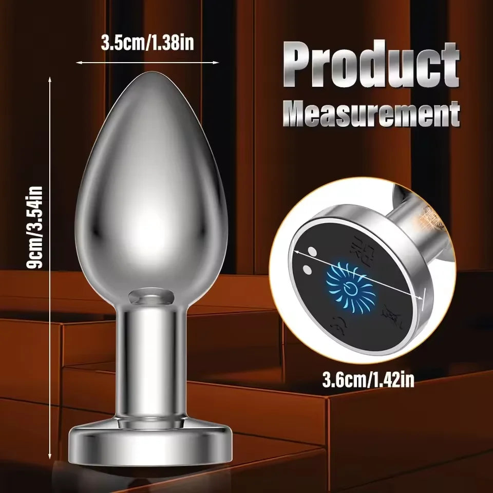 Anal Vibrator Male Wireless Butt Plug Remote Control Prostate Massager Female Clit Stimulator Masturbator Sex Toys for Couple