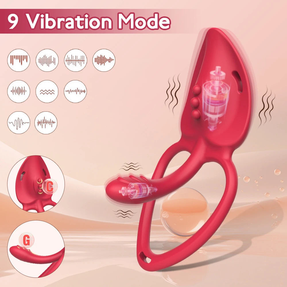 Wearable Panty Vibrator Vibrating Penis Cock Ring APP Remote Control Vibrators Clitoral Stimulator Adult Sex Toys for Men Women