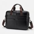 Men's Genuine Leather Laptop Briefcase 15.6 Coffee